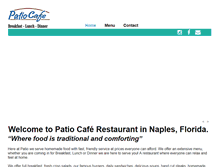 Tablet Screenshot of patiocafenaples.com